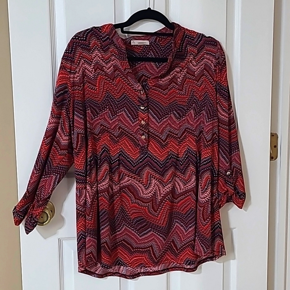 Size 2X no wrinkle blouse. DRESS Barn.